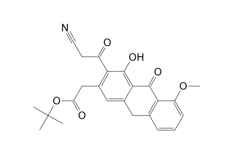 2-Anthraceneacetic acid, 3-(cyanoacetyl)-9,10-dihydro-4-hydroxy-5-methoxy-10-oxo-, 1,1-dimethylethyl ester