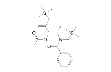 (3S,4S)-2-[(Trimethylsilyl)methyl]-3-acetoxy-4-[N-[(trimethylsilyl)methyl]-N-benzoylamino]-1-pentene