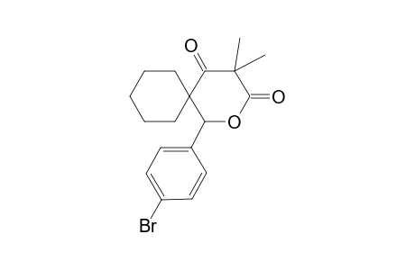 2-Oxaspiro[5.5]decane-3,5-dione, 1-(4-bromophenyl)-4,4-dimethyl-