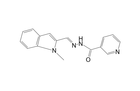 nicotinic acid, [(1-methylindol-2-yl)methylene]hydrazide