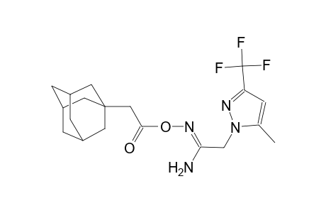 (1Z)-N'-[(1-adamantylacetyl)oxy]-2-[5-methyl-3-(trifluoromethyl)-1H-pyrazol-1-yl]ethanimidamide