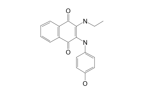 2-(Ethylamino)-3-[(4-hydroxyphenyl)amino]naphthalene-1,4-dione