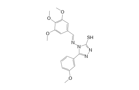 5-(3-methoxyphenyl)-4-{[(E)-(3,4,5-trimethoxyphenyl)methylidene]amino}-4H-1,2,4-triazole-3-thiol