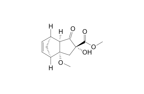 (-)-(1S,2R,4R,6R,7R)-Methyl 4-hydroxy-6-methoxy-3-oxo-endo-tricyclo[5.2.1.0(2,6)]dec-8-ene-4-endo-carboxylate