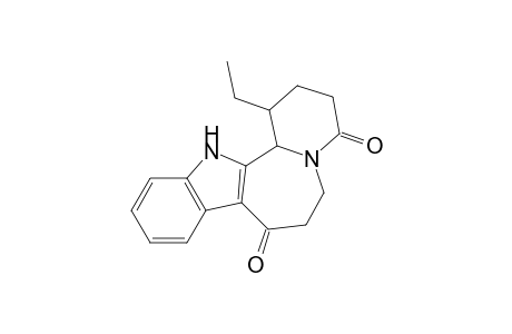 1-Ethyl-1,2,3,4,6,7,8,13b-octahydro-13H-pyrido[1',2' : 1,2]azepino[3,4-b]indole-4,8-dione