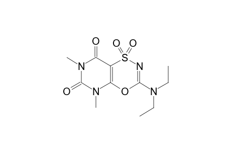 3-(N,N-Diethylamino)-5,7-dimethyl-1,1,6,8-tetraoxo-1H-1-.lambda(6).-pyrimido[5,4-e]-(1,4,3)-oxathiazine