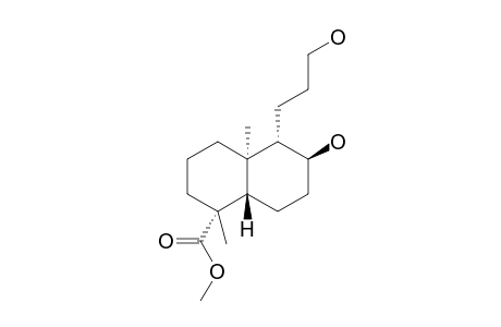 Methyl ent-8beta,13-dihydroxy-14,15,16,20-tetranorlabdan-19-oate