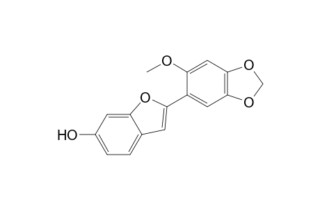 CICERFURAN;2-(2'-METHOXY-4',5'-METHYLENEDIOXYPHENYL)-6-HYDROXYBENZOFURAN