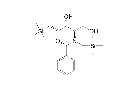 (3R,4R)-1-(TRIMETHYLSILYL)-4-[N-[(TRIMETHYLSILYL)-METHYL]-N-BENZOYLAMINO]-1-(E)-PENTENE-3,5-DIOL