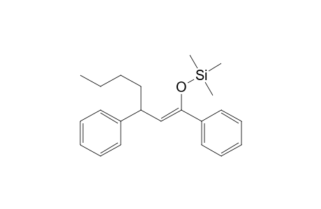 1-Heptene, 1,3-diphenyl-1-(trimethylsilyloxy)-