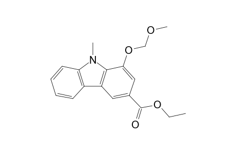 1-(methoxymethoxy)-9-methyl-carbazole-3-carboxylic acid ethyl ester