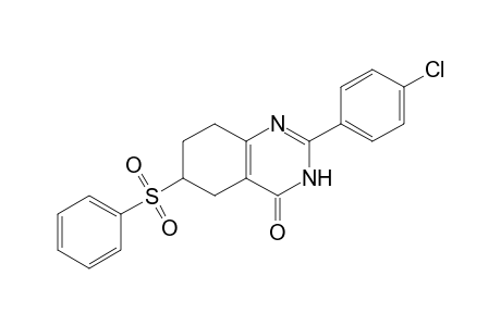 2-(PARA-CHLOROPHENYL)-6-(PHENYLSULFONYL)-5,6,7,8-TETRAHYDRO-3H-QUINAZOLIN-4-ONE