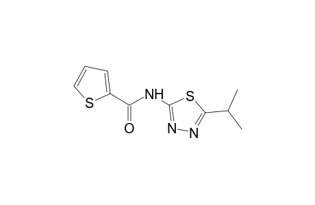 N-(5-isopropyl-1,3,4-thiadiazol-2-yl)-2-thiophenecarboxamide