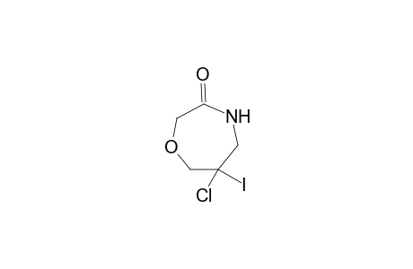 6-Chloro-6-iodo-1,4-oxazepan-3-one