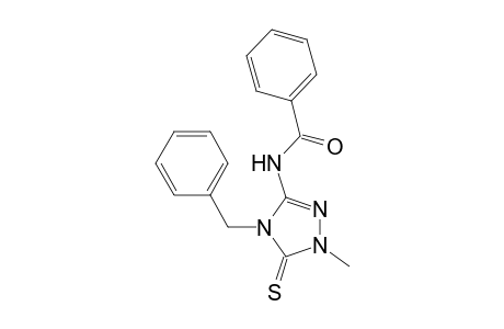 2-METHYL-4-BENZYL-5-BENZOYL-AMINO-1,2,4-TRIAZOLINE-3-THIONE