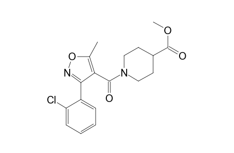 Methyl 1-([3-(2-chlorophenyl)-5-methyl-4-isoxazolyl]carbonyl)-4-piperidinecarboxylate