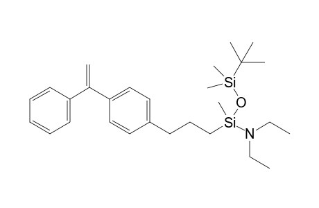 (tert-Butyldimethylsiloxy)N,N-diethylmethyl{3-[4-(1-phenylvinyl)phenyl]propyl}silanamine