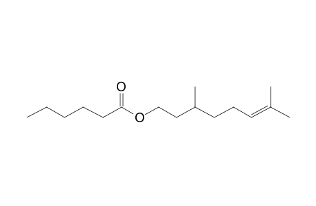 Hexanoic acid, 3,7-dimethyl-6-octenyl ester