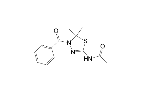 N-(4-benzoyl-5,5-dimethyl-delta^2-1,3,4-thiadiazolin-2-yl)acetamide