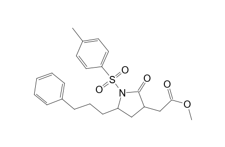 Methyl 2-oxo-5-(3-phenylpropyl)-1-tosyl-3-pyrrolidineacetate