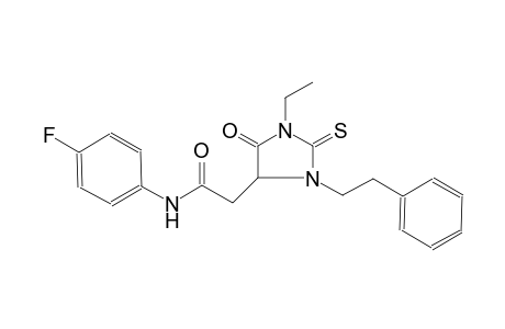 4-imidazolidineacetamide, 1-ethyl-N-(4-fluorophenyl)-5-oxo-3-(2-phenylethyl)-2-thioxo-