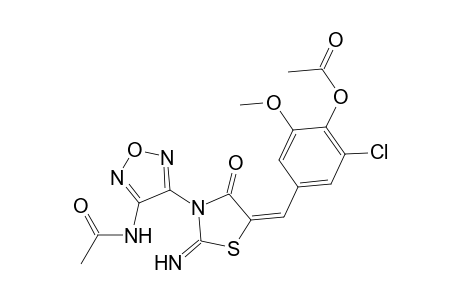 acetamide, N-[4-[(5E)-5-[[4-(acetyloxy)-3-chloro-5-methoxyphenyl]methylene]-2-imino-4-oxothiazolidinyl]-1,2,5-oxadiazol-3-yl]-