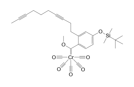 [2-(Deca-3,8-diynyl)-4-(tert-butyldimethylsiloxy)phenyl][(methoxy)pentacarbonylcarbene]chromium complex