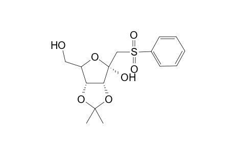 1'-[(Benzenesulfonyl)methylidene]-2',3'-O-isopropylidene-.alpha.-D-ribofuranose