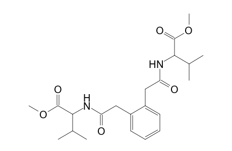 Methyl 2-({[2-(2-{[1-(methoxycarbonyl)-2-methylpropyl]amino}-2-oxoethyl)phenyl]acetyl}amino)-3-methylbutanoate