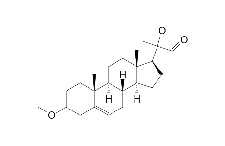 Pregn-5-ene-20-carboxaldehyde, 20-hydroxy-3-methoxy-, (3.beta.,20R)-