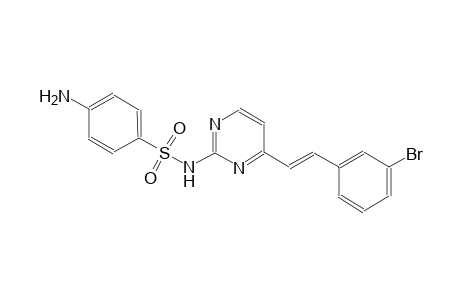 4-amino-N-{4-[(E)-2-(3-bromophenyl)ethenyl]-2-pyrimidinyl}benzenesulfonamide