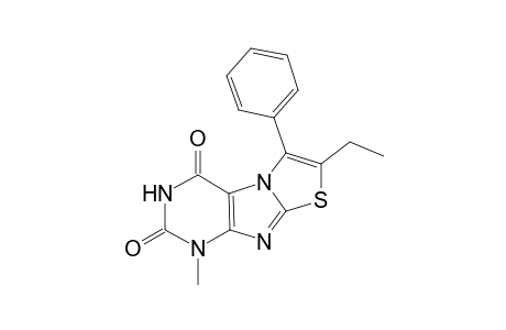 3-Phenyl-2-ethyl-8-methyl-6H-thiazolo[3,2-f]xanthine
