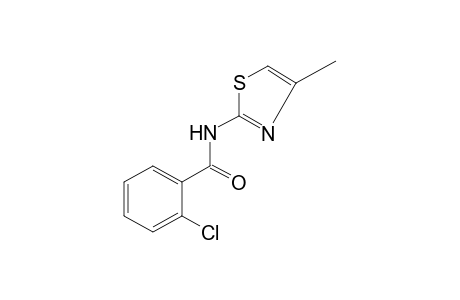 o-chloro-N-(4-methyl-2-thiazolyl)benzamide