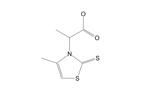 alpha,4-dimethyl-2-thioxo-4-thiazoline-3-acetic acid