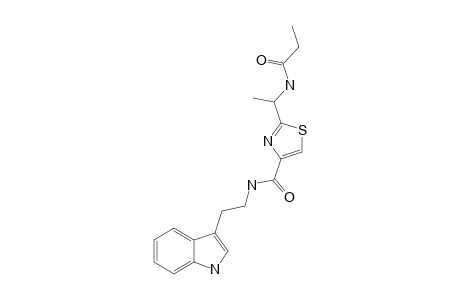 2-(1-PROPIONYLAMINOETHYL)-THIAZOLE-4-CARBOXYLIC-ACID-[2-(1H-INDOL-3-YL)-ETHYL]-AMIDE