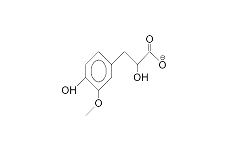 Vanillactic acid, anion