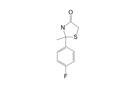 2-(p-fluorophenyl)-2-methyl-4-thiazolidinone