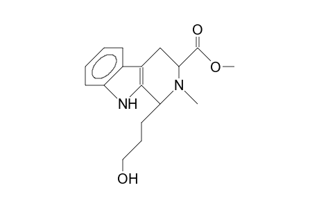 1a-(3-Hydroxy-propyl)-3b-methoxycarbonyl-2-methy L-1,2,3,4-tetrahydro-B-carboline