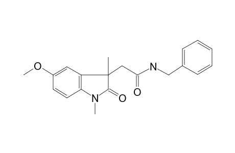 1,3-Dimethyl-5-methoxyoxindolyl-3-acetamide, N-benzyl-