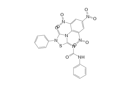 4-PICRYL-2-PHENYL-5-PHENYLCARBAMOYLIMINO-1,2,4-THIADIAZOLIDIN-3-ONE