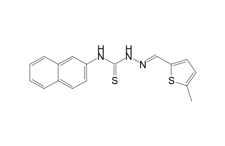 5-Methyl-2-thiophenecarboxaldehyde, 4-(2-naphthyl)-3-thiosemicarbazone