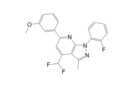 1H-pyrazolo[3,4-b]pyridine, 4-(difluoromethyl)-1-(2-fluorophenyl)-6-(3-methoxyphenyl)-3-methyl-