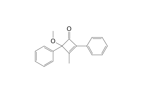 1-Methyl-2,4-diphenyl-4-methoxycyclobut-1-en-3-one