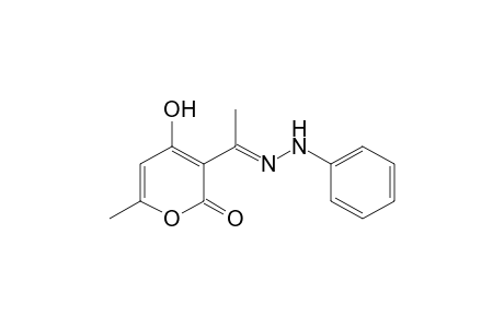 3-acetyl-4-hydroxy-6-methyl-2H-pyran-2-one, 3-(phenylhydrazone