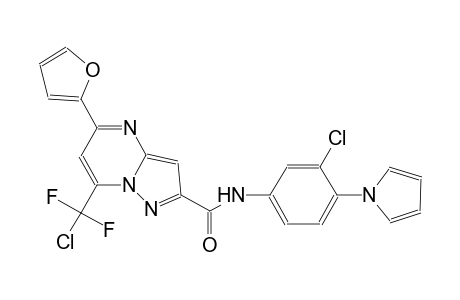 pyrazolo[1,5-a]pyrimidine-2-carboxamide, 7-(chlorodifluoromethyl)-N-[3-chloro-4-(1H-pyrrol-1-yl)phenyl]-5-(2-furanyl)-