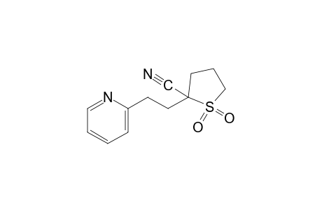 2-[2-(2-pyridyl)ethyl]tetrahydro-2-thiophenecarbonitrile, 1,1-dioxide