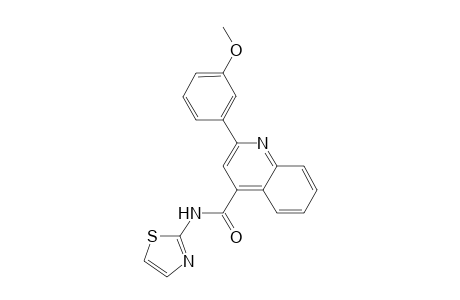 2-(3-methoxyphenyl)-N-(1,3-thiazol-2-yl)-4-quinolinecarboxamide