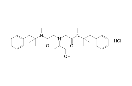 L-2,2'-[(2-hydroxy-1-methylethyl)imino]bis[N-(alpha,alpha-dimethylphenethyl)-N-methylacetamide], monohydrochloride