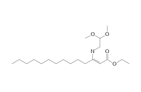 Ethyl 3-[(2,2-dimethoxyethyl)amino]tetradec-2-enoate