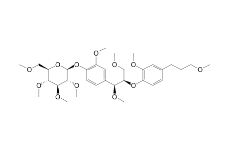 .beta.-D-Glucopyranoside, 4-[(1S,2R)-1,3-dihydroxy-2-[4-(3-hydroxypropyl)-2-methoxyphenoxy]propyl]-2-methoxyphenyl, 7me derivative